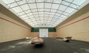 Finest-Hall Factory OÜ toodetud ja paigaldatud puistehall mõõtudega 20x72m, kõrgusega 7m Ardor