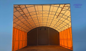 Finest-Hall Factory OÜ toodetud ja paigaldatud PVC hall mõõtudega 10x21m, kõrgusega 4 meetrit Eesti Kalatootjate Keskühistu-le.